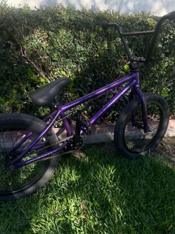 Purple elite bmx, black handles