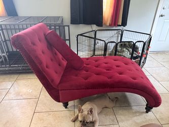 Red velvet lounge