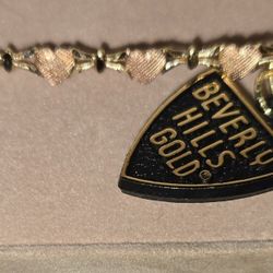 Vintage Beverly Hills Gold Heart Bracelet 