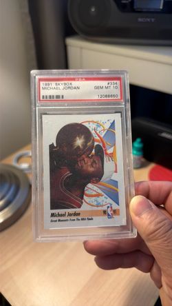 1991 skybox Michael Jordan first championship psa 10