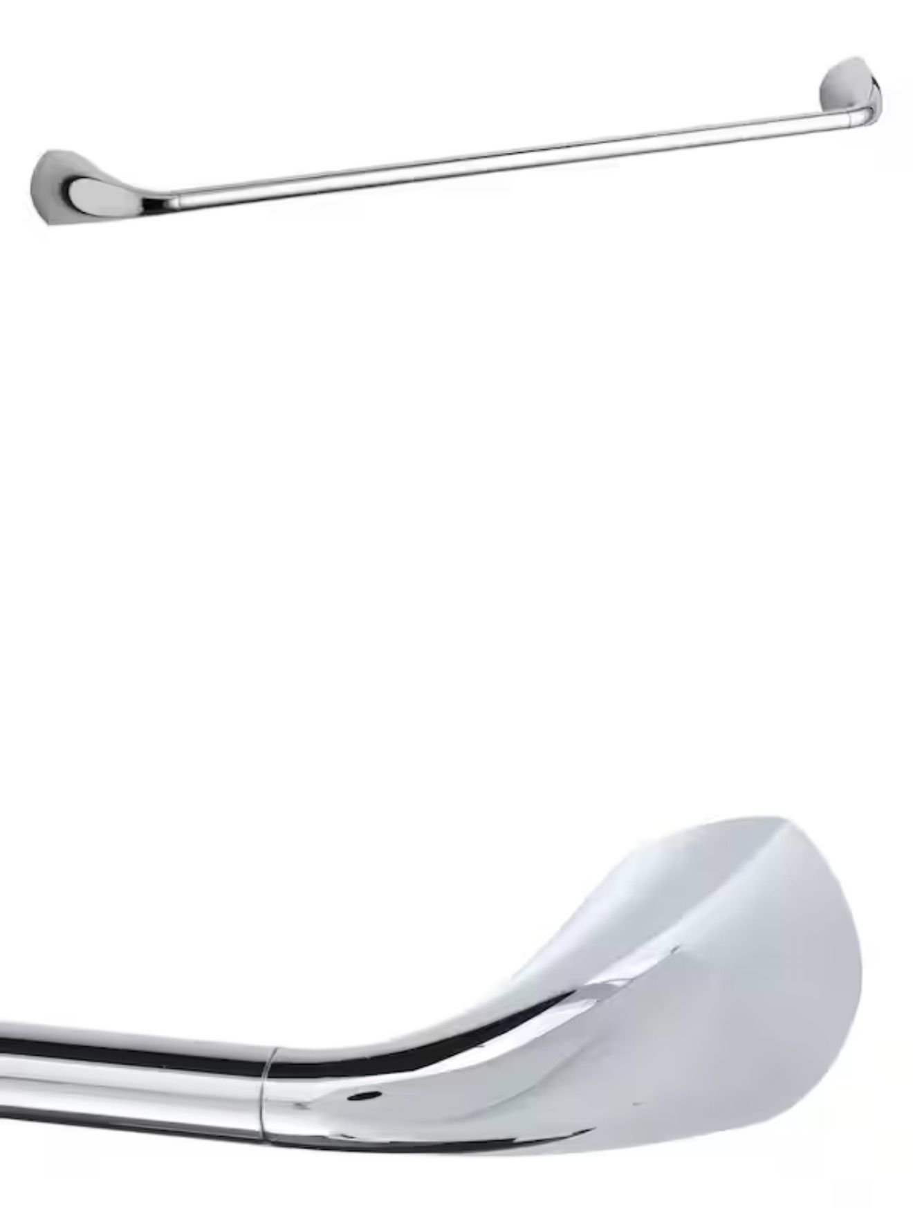 KOHLER Alteo 24 in. Wall Mounted Towel Bar in Polished Chrome