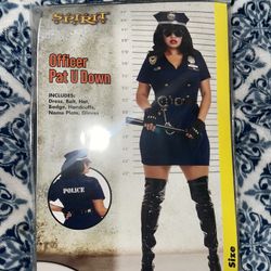 Women’s Plus Size Police Costume 