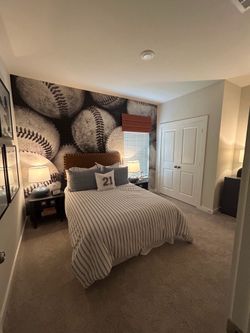 Brand New Model Home Full Bedroom Set | Baseball Theme |