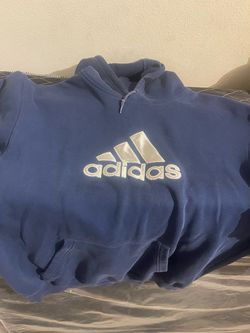 Adidas Navy Blue Pullover Hoodie