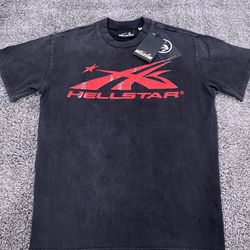 Hellstar Gel Sport Logo T-Shirt|Black,Red
