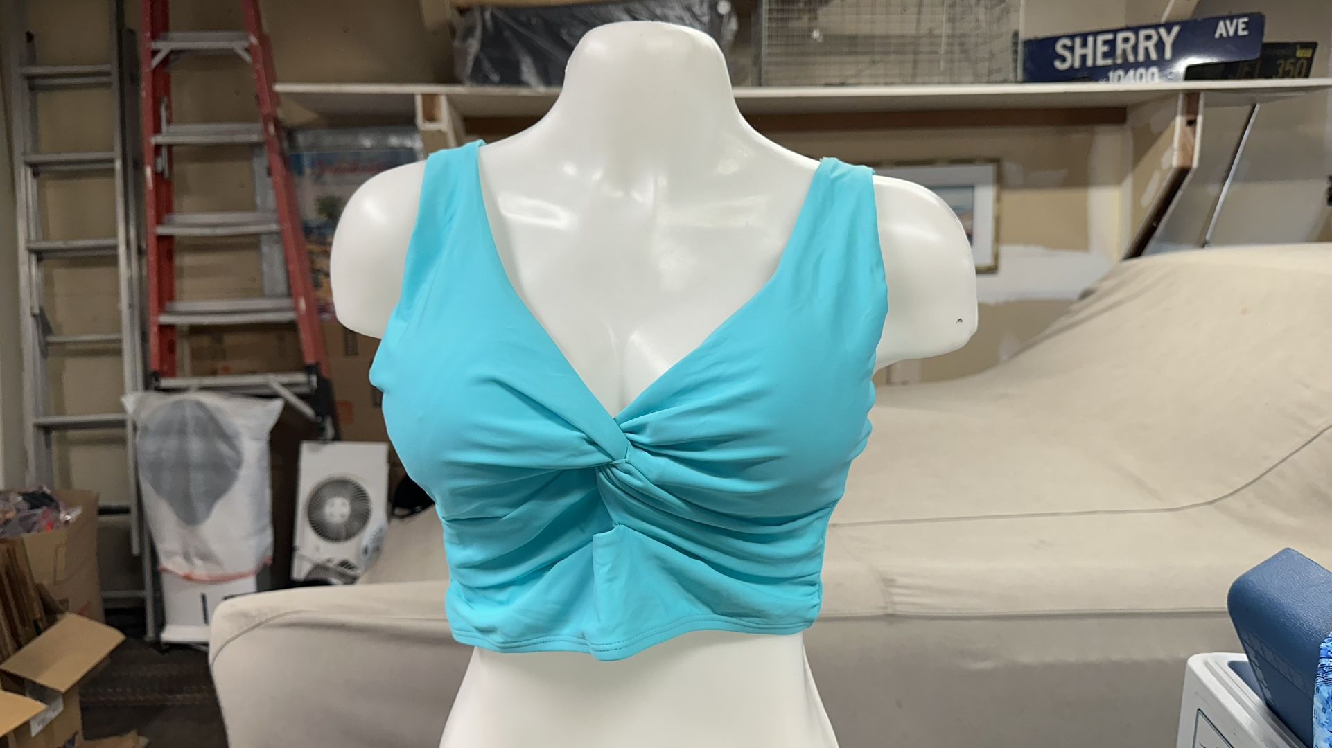 Turquoise Halter Top L