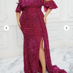 Fashion Nova Starstruck Sequin Maxi Dress Size 1X