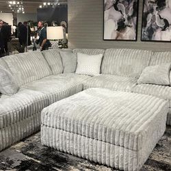 Stupendous Alloy 3-Piece Sectional$10 Down Payment And Financing Available
