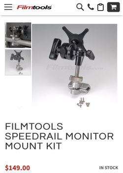 Filmtools Speedrail monitor mount