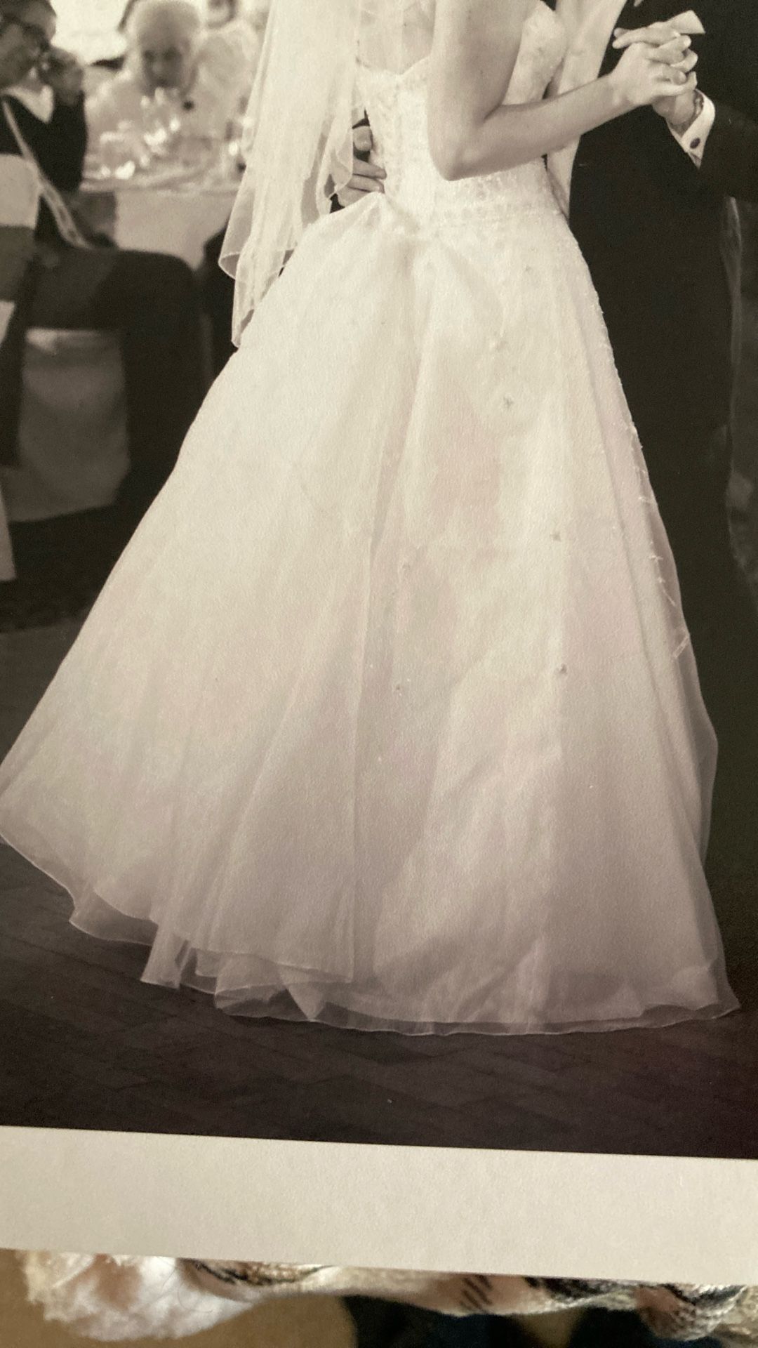oleg cassini one shoulder wedding dress Vintage Oleg Cassini Wedding Gown Size 0