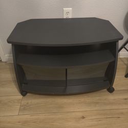 Small TV Stand With Rolling Wheels