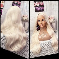 Human Hair Blended Lace Front Wig 