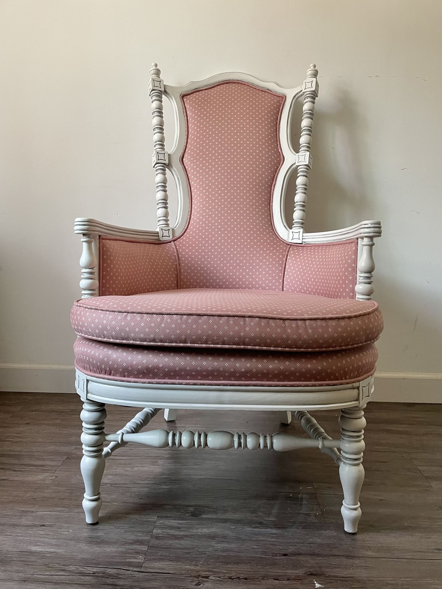 Custom BOHO cottagecore Upcycled By Hand Vintage Accent Chair 