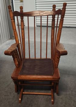 Solid Wood Glider Chair
