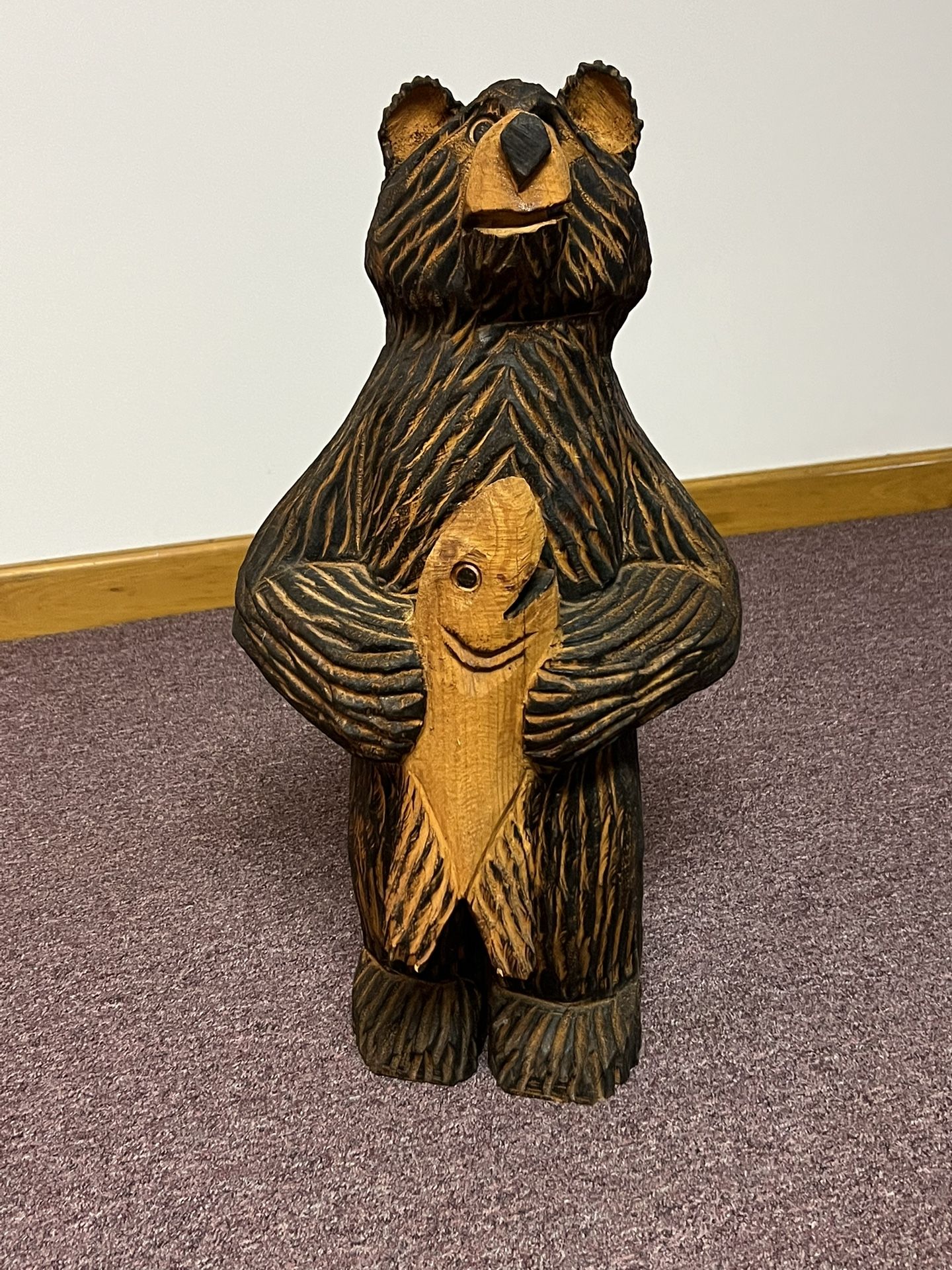 Carved Wooden Bear