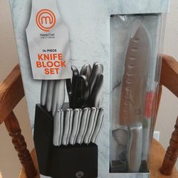 Butcher Block Knife Set 