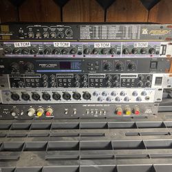 Efects Processor-aphex105 4 Channels-Yamaha Reverberator-powerplay Pro-presinus Recording Interface-and Digital Delay