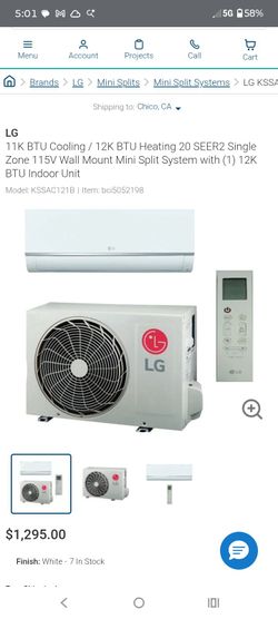 LG Duacool cooling and heating mini split
