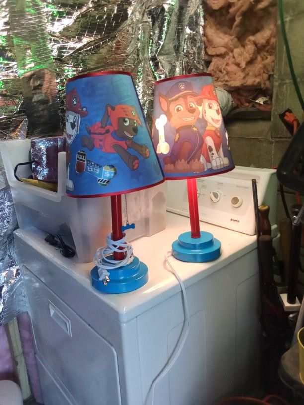 Matching Kids Table Lamps 