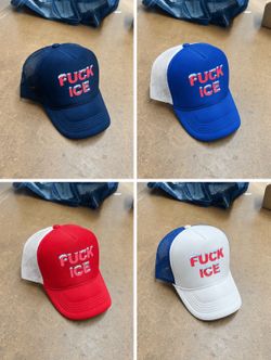F*CK ICE trucker hats