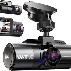 new Vantrue N4 3 Channel 4K Dash Cam, 4K+1080P Front and Rear, 1440P+1440P Front and Inside, 1440P+1440P+1080P Three Way Triple Car Camera, IR Night V