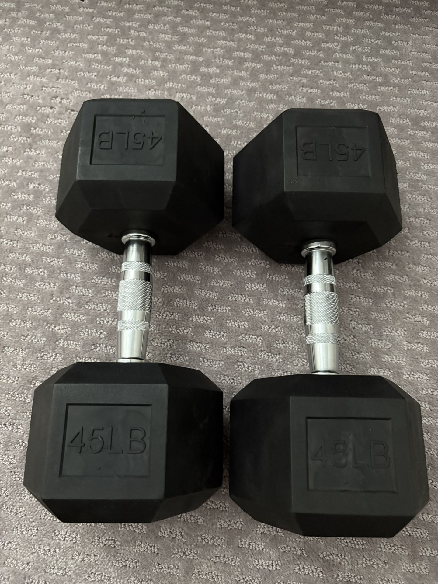 Hex Dumbbells 45lbs Pair