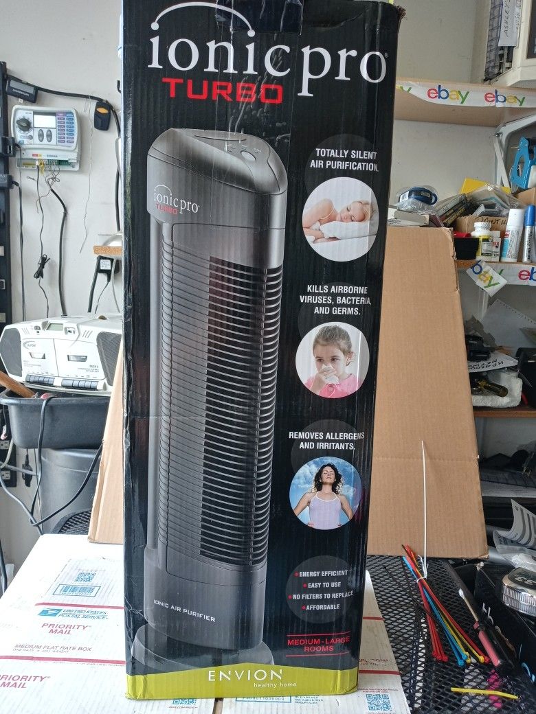 ionicpro TURBO 空気清浄機 ブラック イオニックプロターボ 空気清浄機 ブラック ionicpro TURBO 空気清浄機