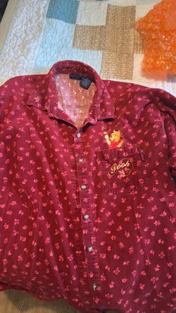 Disney, Winnie the Pooh, long sleeve corduroy shirt