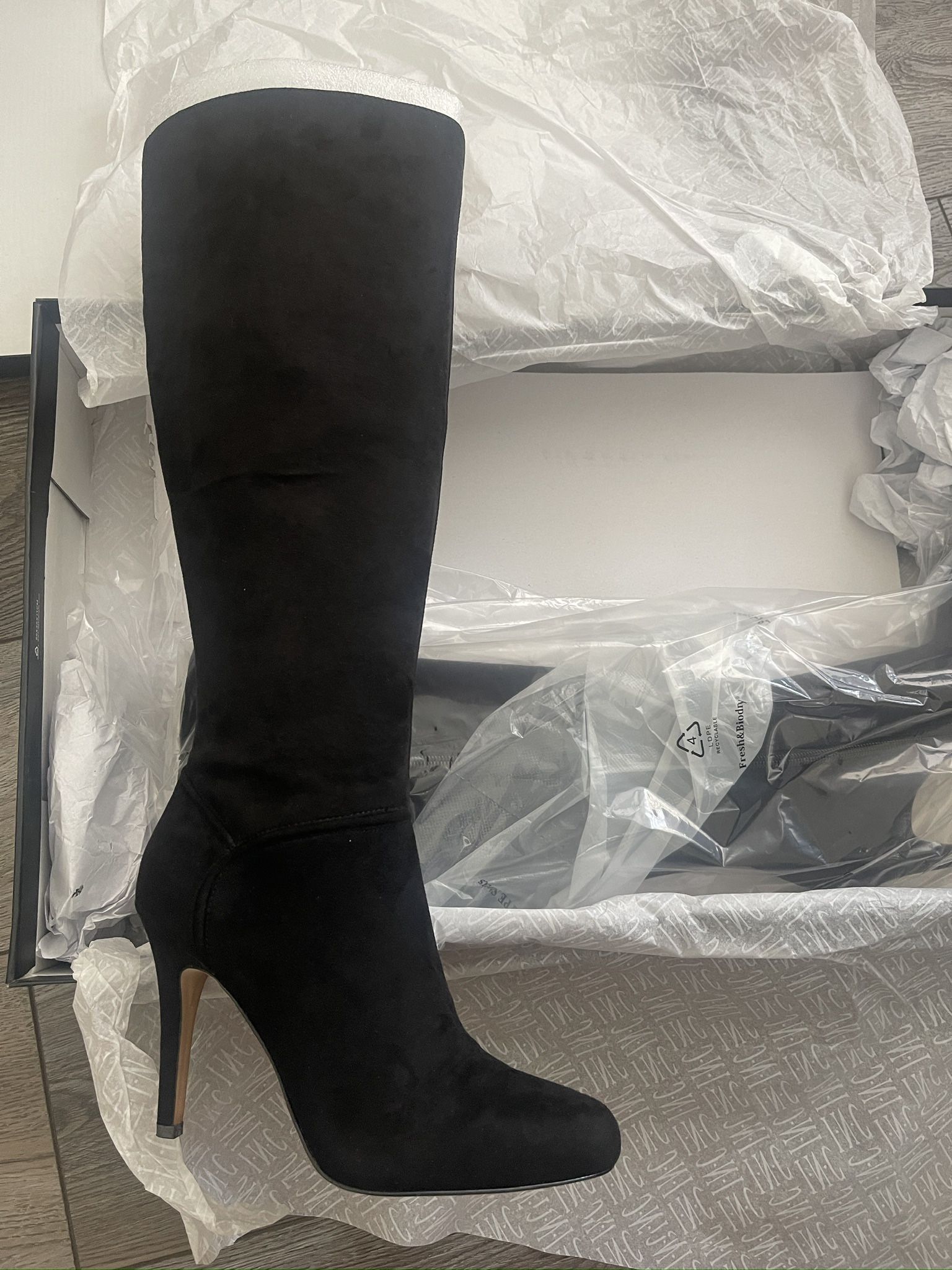 Women's INC International Concepts Boots: TAISAF, Size 7.5, Black