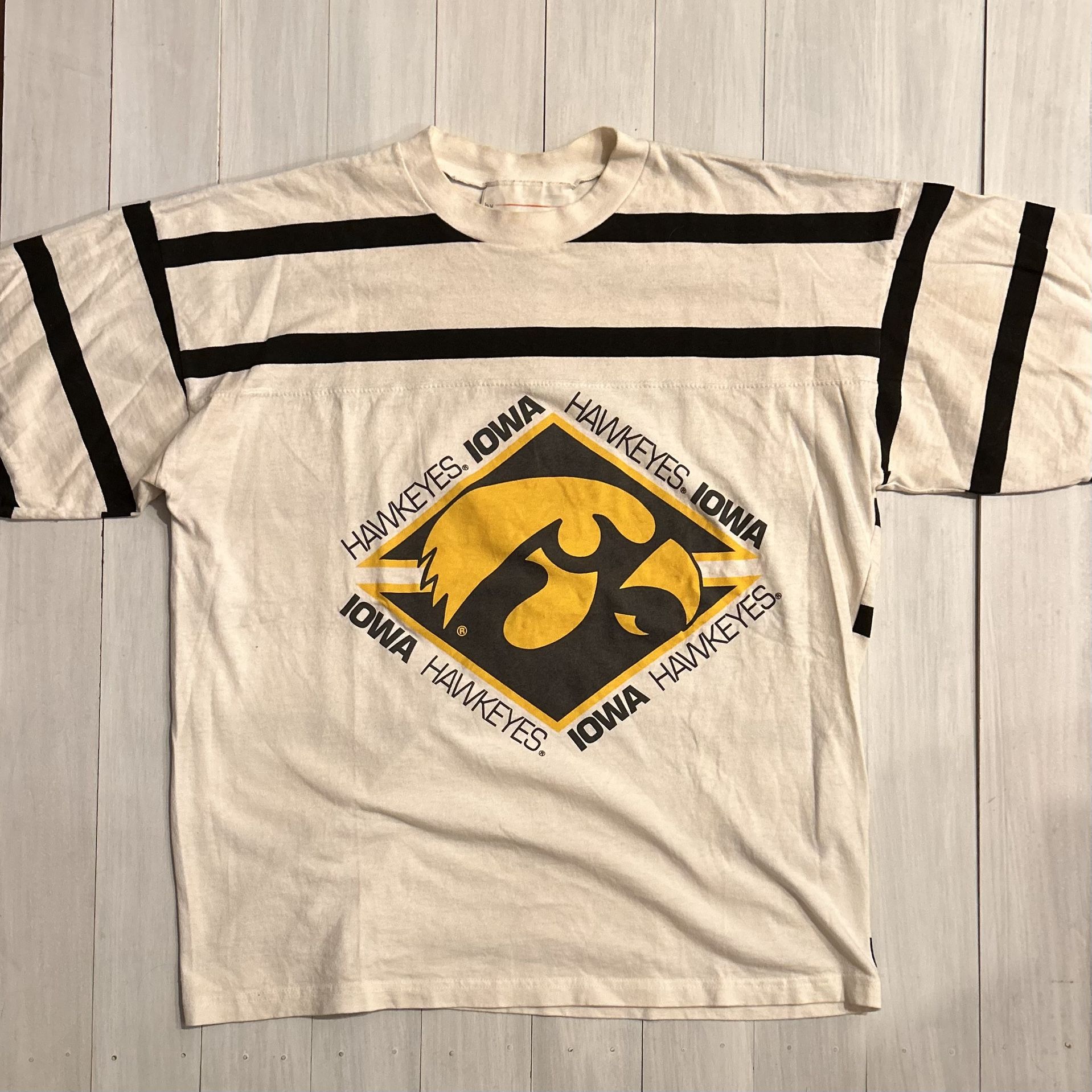 Vintage Iowa Hawkeyes Striped Shirt