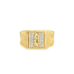 10k Yellow Gold Signet Ring 