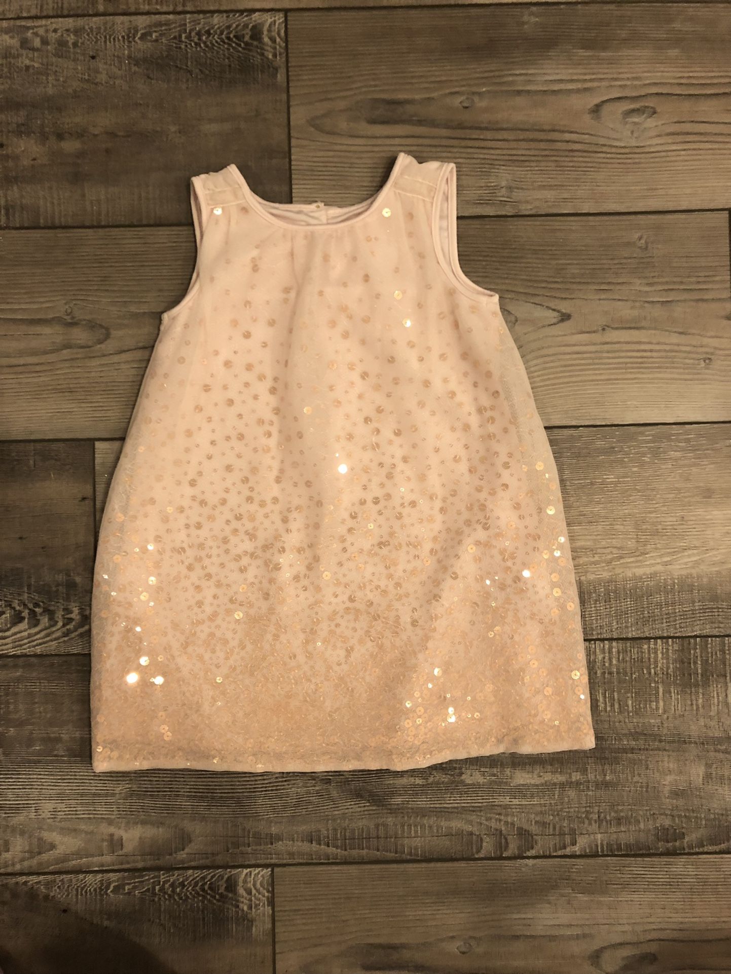Toddler Girl 3T Pink And Gold Sequin Dress