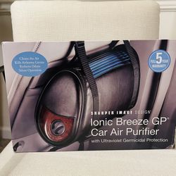 SHARPER IMAGE DESIGN New lonic Breeze GP° Car Air Purifier black