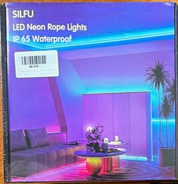 BRAND NEW IN BOX SILFU LED Neon Rope/Wire Lights, IP65 Waterproof, Black, SA-015