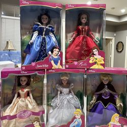 Disney Princess Collectible Porcelain Dolls - NIB