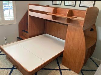 Loft bed with desk