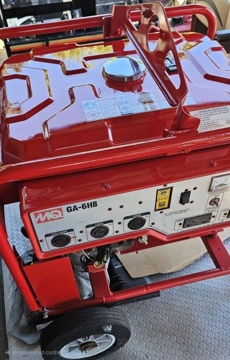 Multiquip GA6HB is a portable generator powered by a Honda engine, 6,000 surge watts