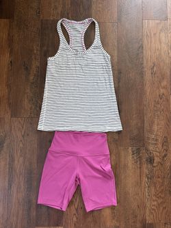 Super Comfy Lululemon Tank And Shorts Size 6