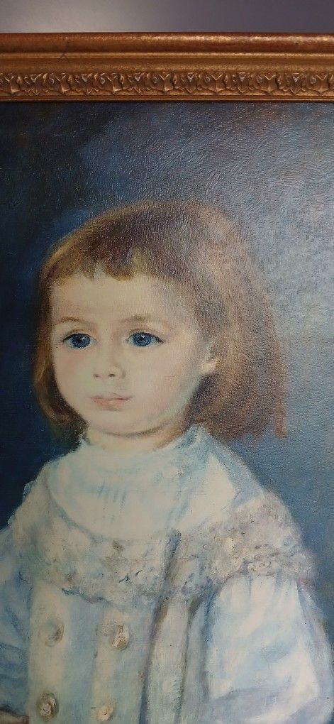 GIRL IN A WHITE DRESS print By RENOIR
