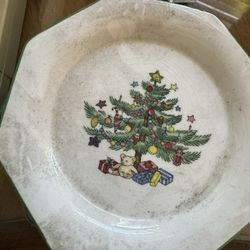 Vintage Small Christmas Plates