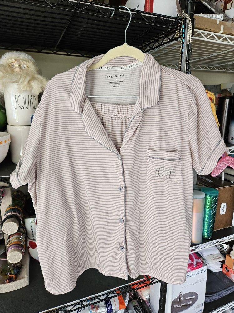 Ladies Rae Dunn XL 2 Pc Pj Set. Xl
