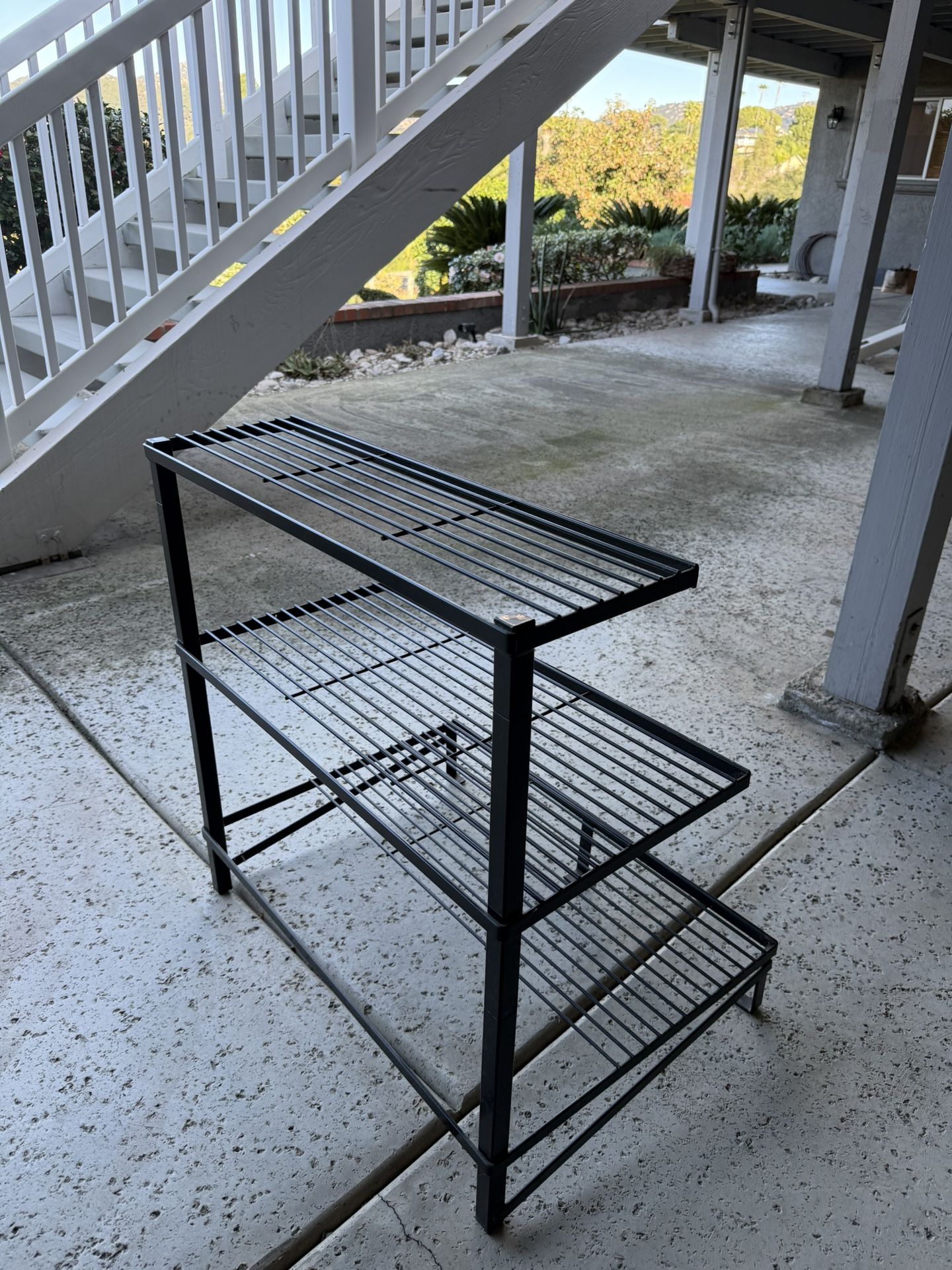 Black Metal Plant Rack