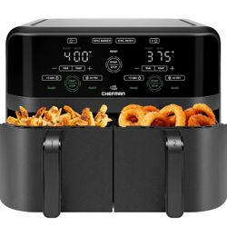 Chefman 6 Quart Dual Basket Air Fryer - Digital Touchscreen