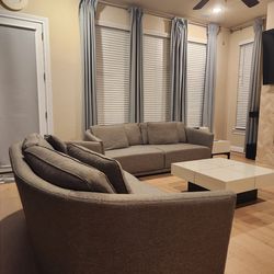 Grey couch- 2-  3 seaters