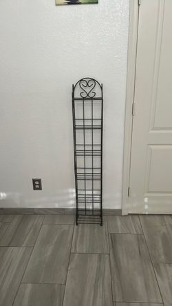 6-Tiered Gray Metal Display Stand