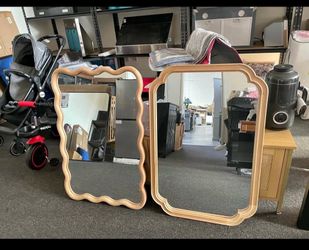$50 Each Wood Bathroom Vanity Mirror Boho Decorative Wall Mirror