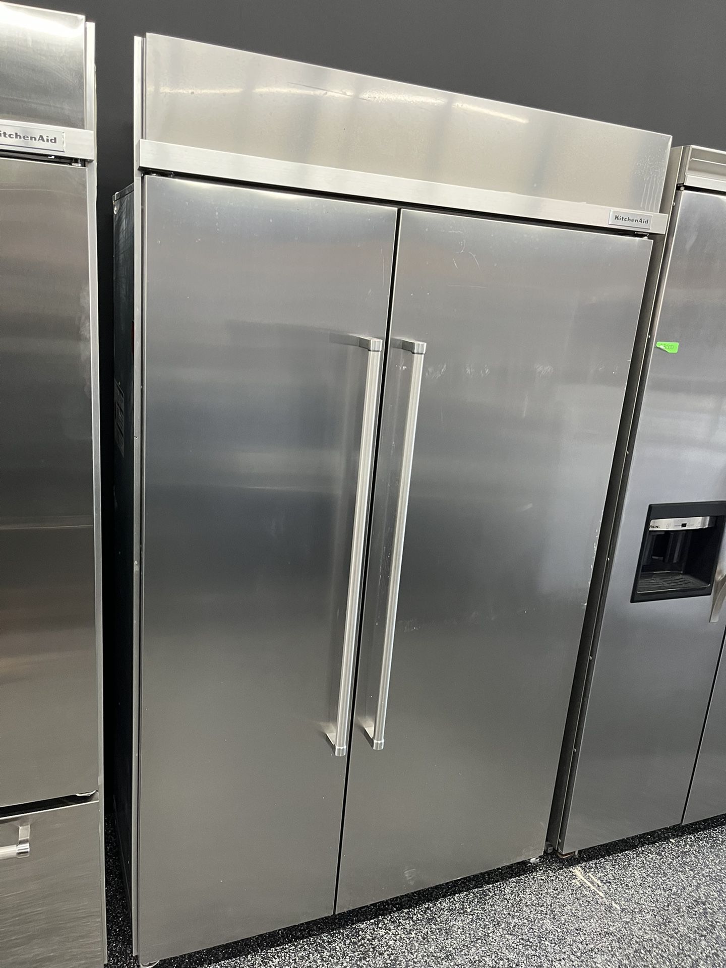 Kitchen Aid Side By Side Built In 48” Refrigerator With Ice Maker