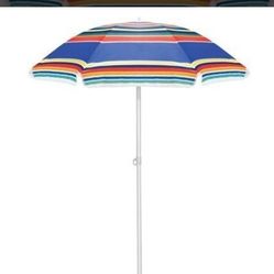 5.5 Ft. Beach Patio Umbrella in Multicolor