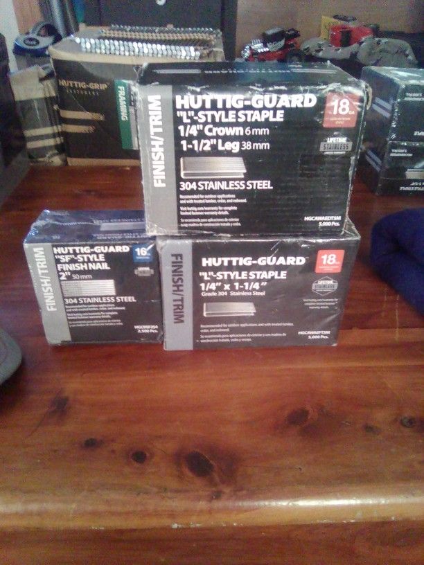 Finish Nails Coil Nails Staples ,Etc All Sizes