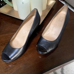 Black Wedge Type Shoe